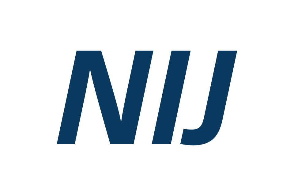 National Institute of Justice text logo